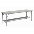 Global Industrial Heavy Duty Workbench w/ Steel Square Edge Top, 84W x 34D, Gray 606758